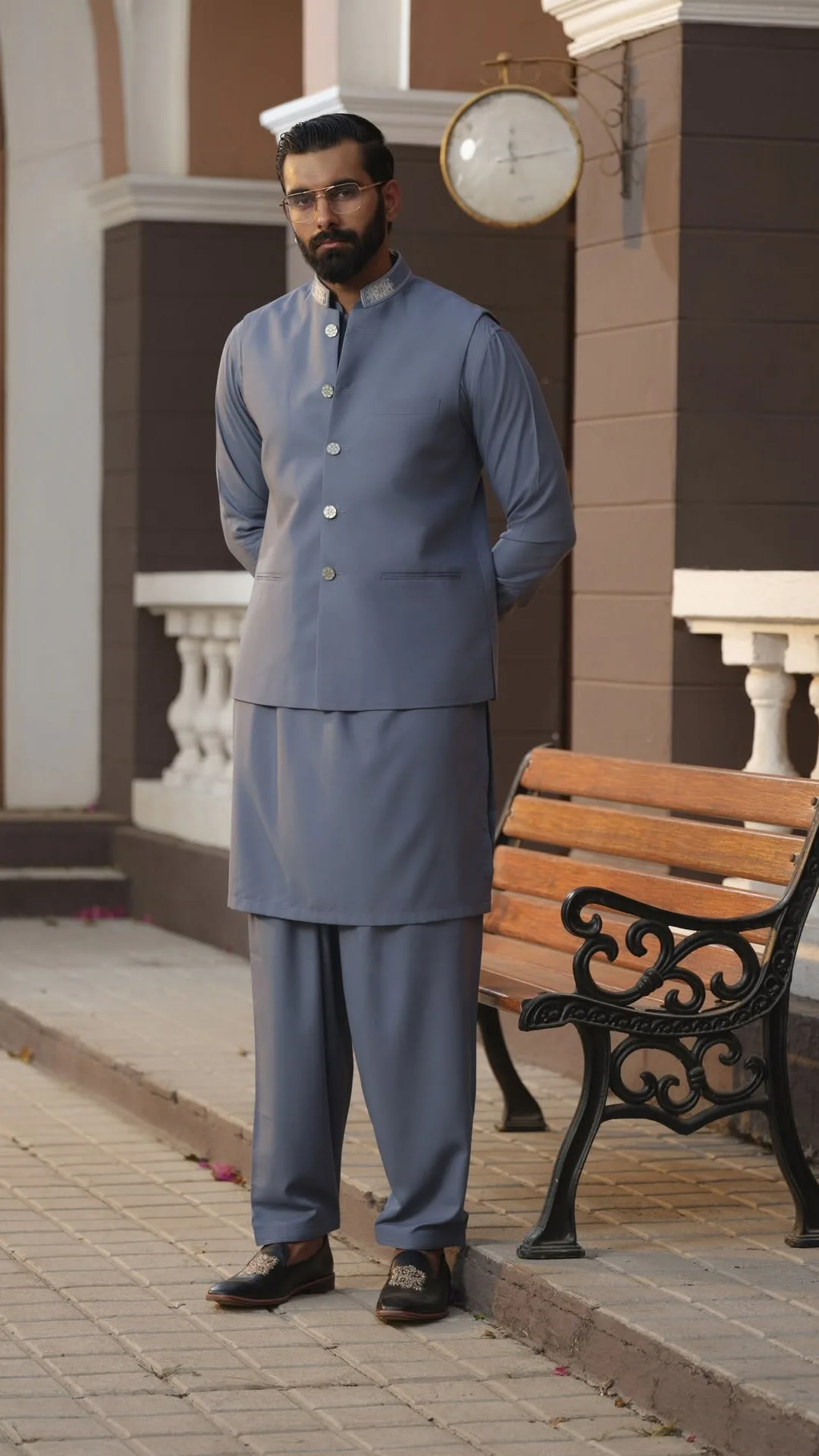Charcoal Silk Panjabi